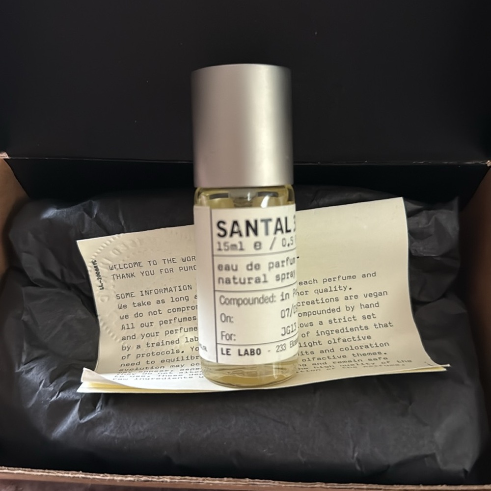 Le Labo Santal 33 0.5oz new